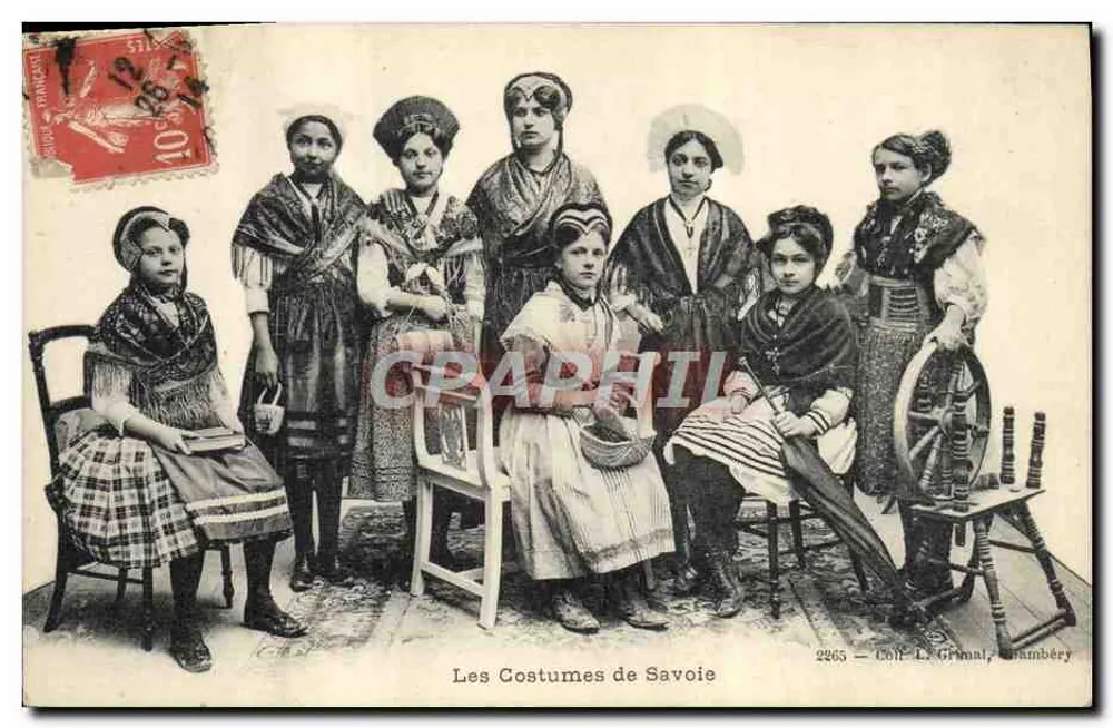 Os Trajes de Saboia — 2265 — Cholf. L. Grimaly, Chambéry - Frente