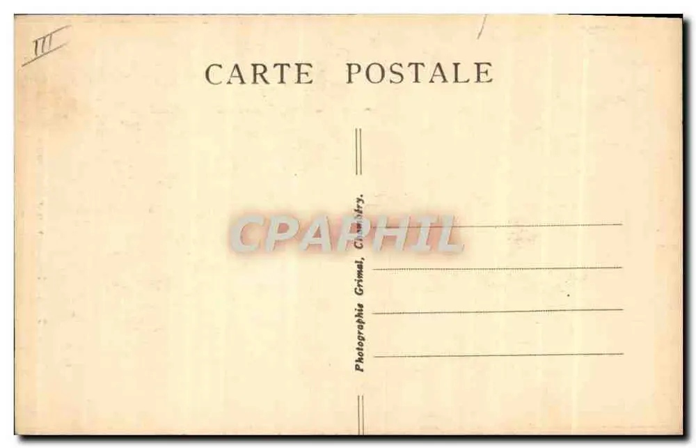 Trajes da Maurienne — La Savoie Touristique — Grimal, Chambéry - Verso
