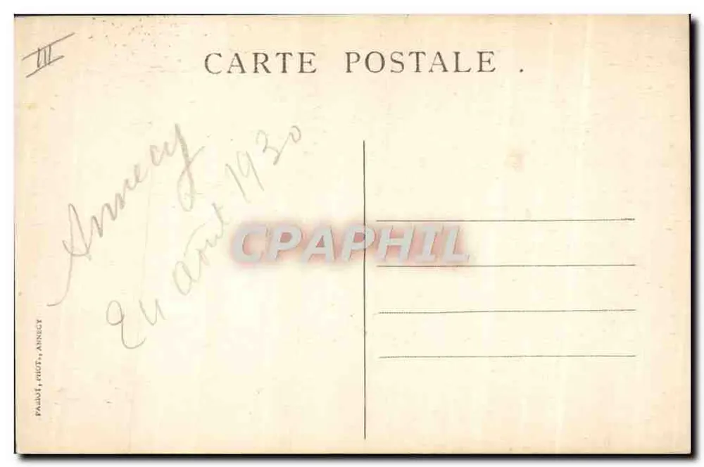 Trajes de Savóia — Maurienne — Palabi, Faut, Annecy - Verso