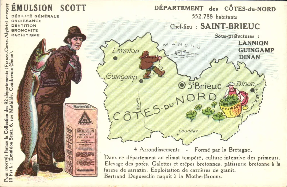 Departement der Côtes-du-Nord — Saint-Brieuc — Scott-Emulsion - Vorderseite