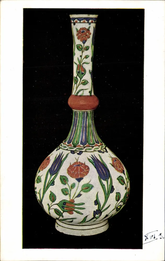 Emaillierter keramischer Vasen — 16. Jahrhundert — Victoria and Albert Museum, C. 20 — Seriennummer XVI.5 - Vorderseite
