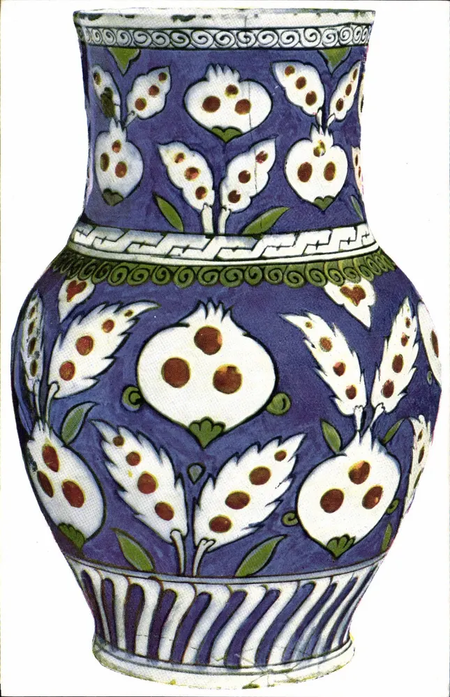 Vase aus Faience aus Kleinasien — 16. bis 17. Jahrhundert — Musée de Cluny - Vorderseite