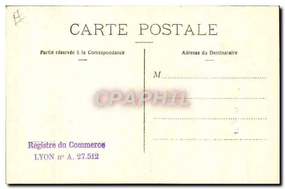 Porträt einer Frau — Photographie G.L. Arlaud, Filiale von Bellingard in Lyon — Spezialität von Kunstwerken - Rückseite