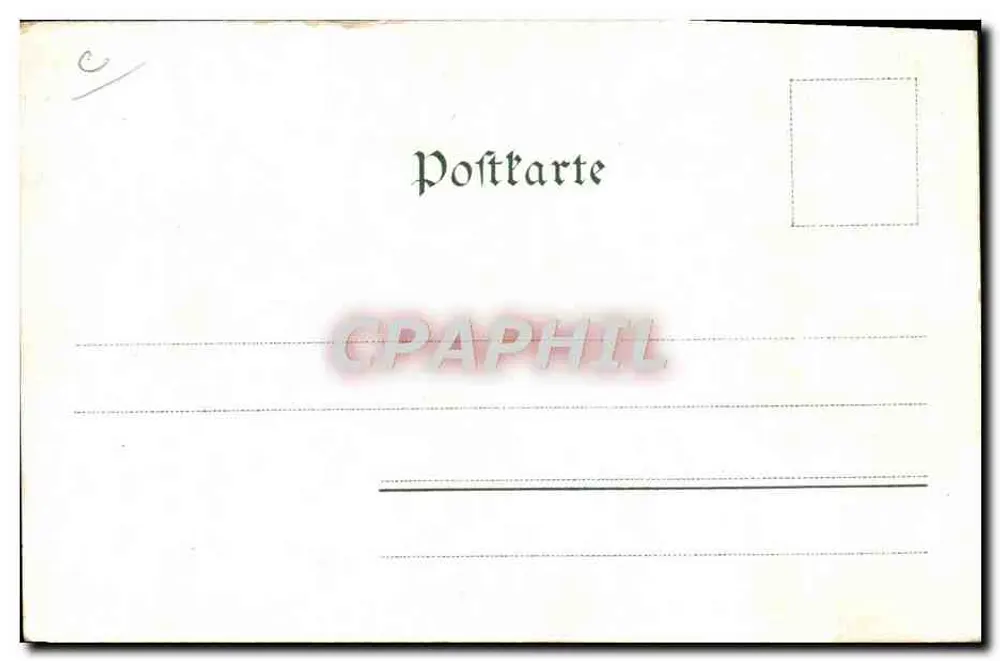 Dorpsgezicht — Amateurs en boerenvrouw — Joh. Zimmermann, Pendelstadt No. 205 - Achterkant