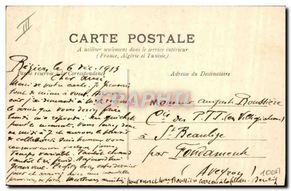 RÉALS bei CAZOUls — Die Fälle — Cliché Boyer - Edition E. D. B. - Rückseite