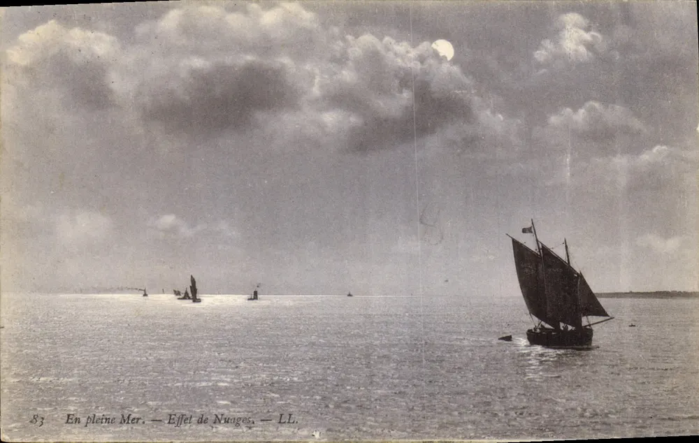 Auf See — Wirkung der Wolken — LL. - Vorderseite