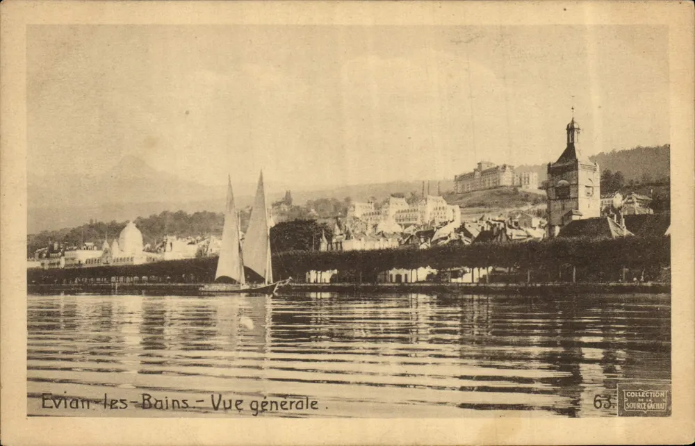 Evian-les-Bains — Vista geral — Coleção M. La Source (nº 63) - Frente