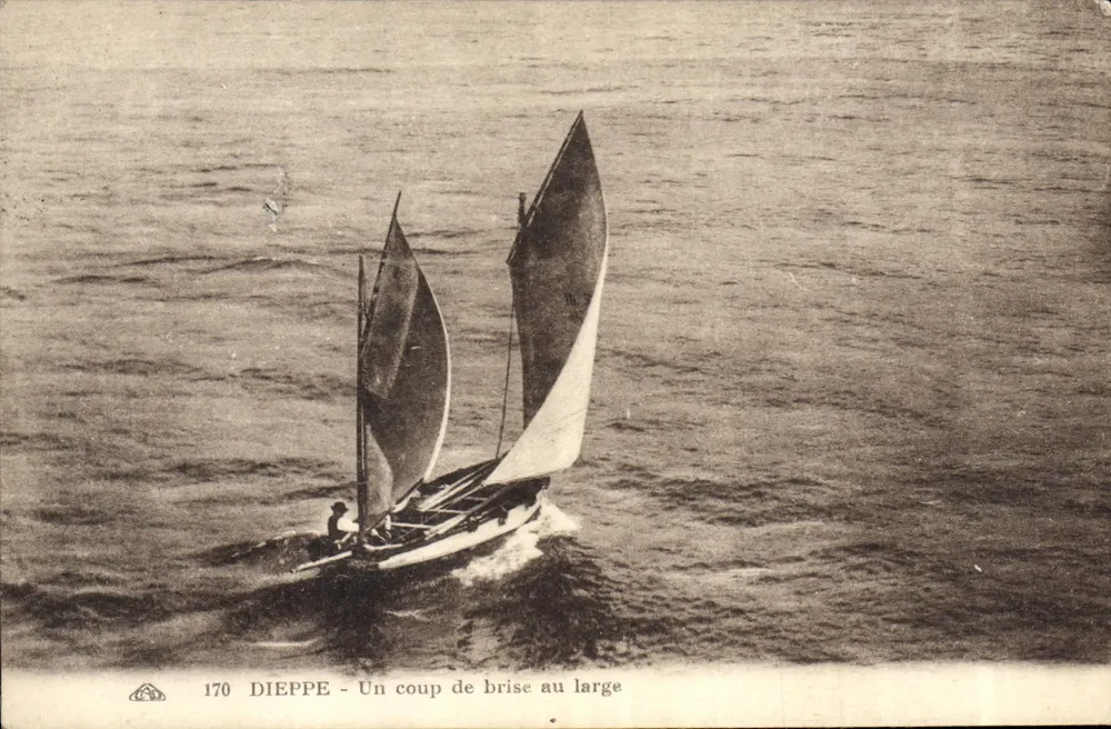 Dieppe — Ein Windstoß von fern — Verleger Alscouanne des Arts Automécaniques, Nr. 170 - Vorderseite
