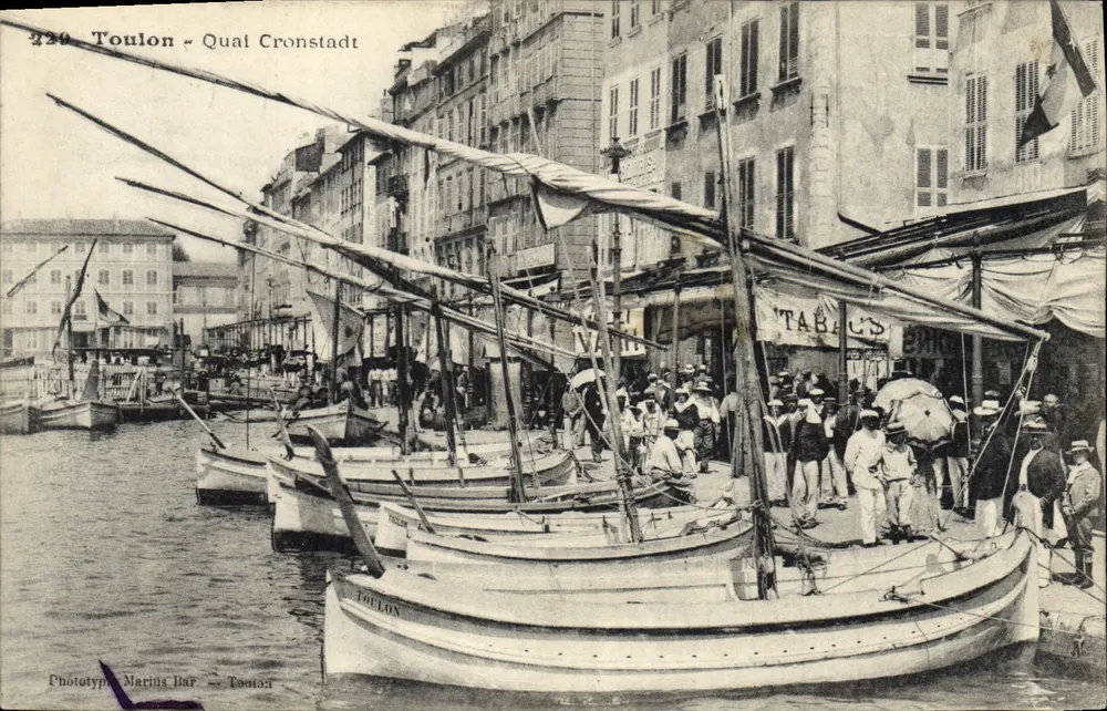 Toulon - Quai Cronstadt — Phototypie Marins Bar, n°229 - Vorderseite