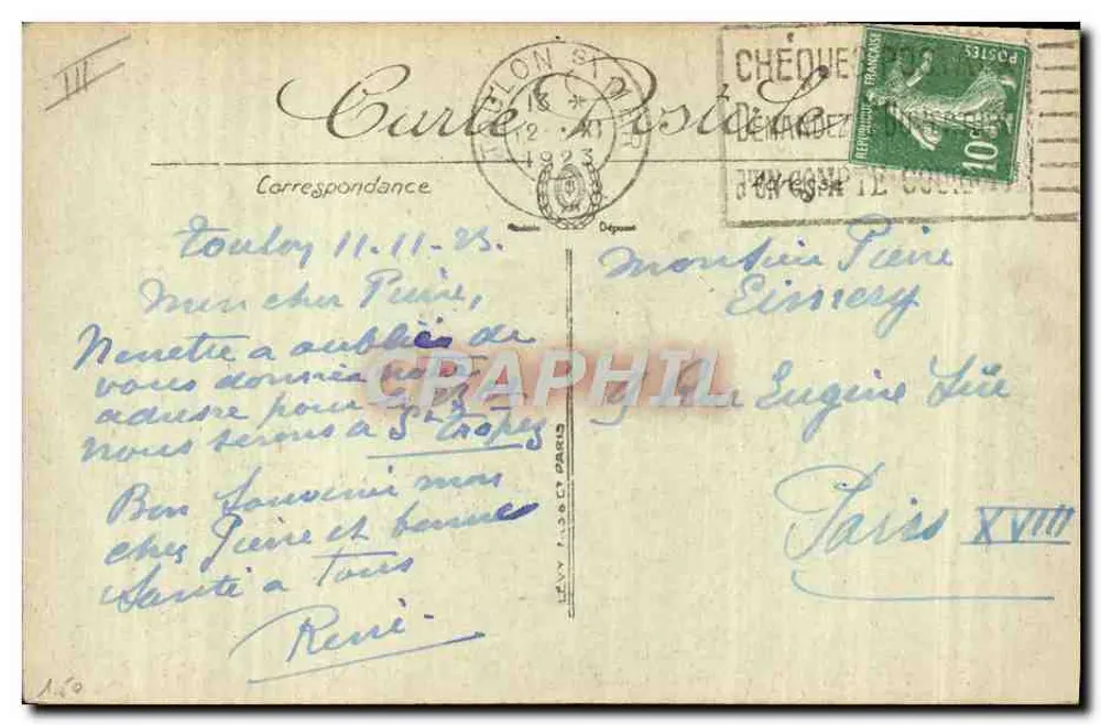 Toulon — Ein Stück des Hafens — L.L. — Selacta - Rückseite