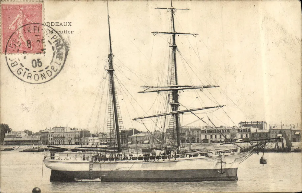 Navio a vela — Bordeaux — editor Morutier - Frente