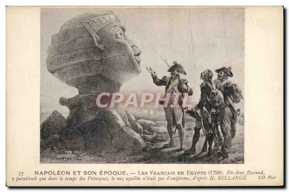 Napoleon und seine Zeit — Die Franzosen in Ägypten (1798) — Durand, ND Phot - Vorderseite