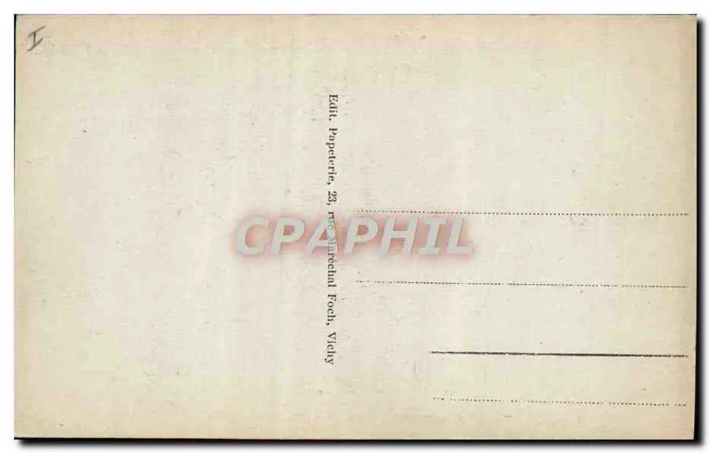 Belzébuth am Tisch — satirische Szene mit Dämonen und Inschrift « The CORSICAN-PEST ; or BELZEBUB going to Supper » — Verlag Edith Popperete, 23, rue de la République, Foch, Vichy - Rückseite