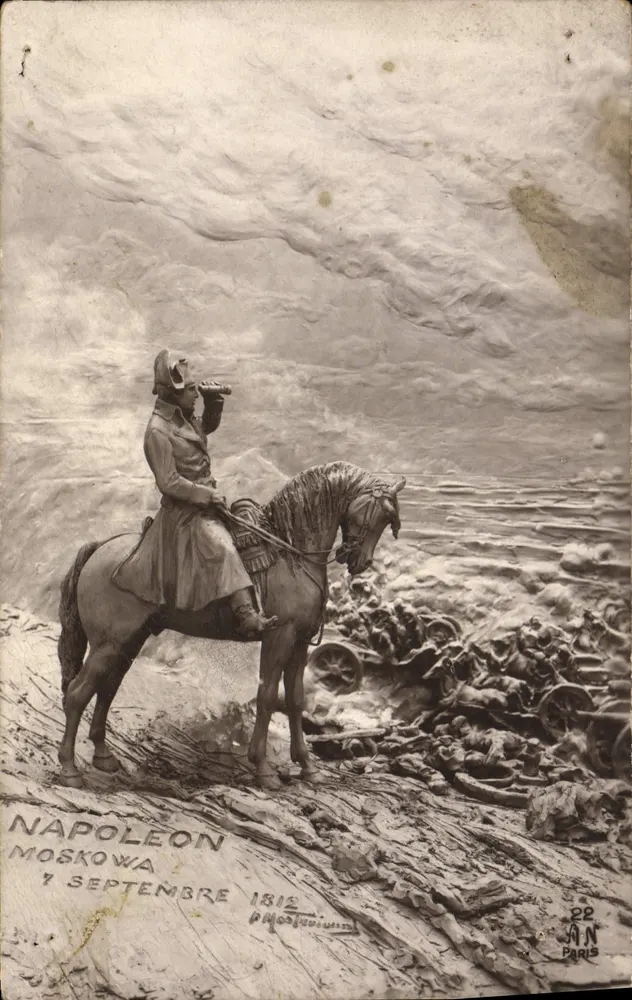 Napoleon in Moskau — 7. September 1812 — Verlag Jan, Paris, Nr. 22 - Vorderseite