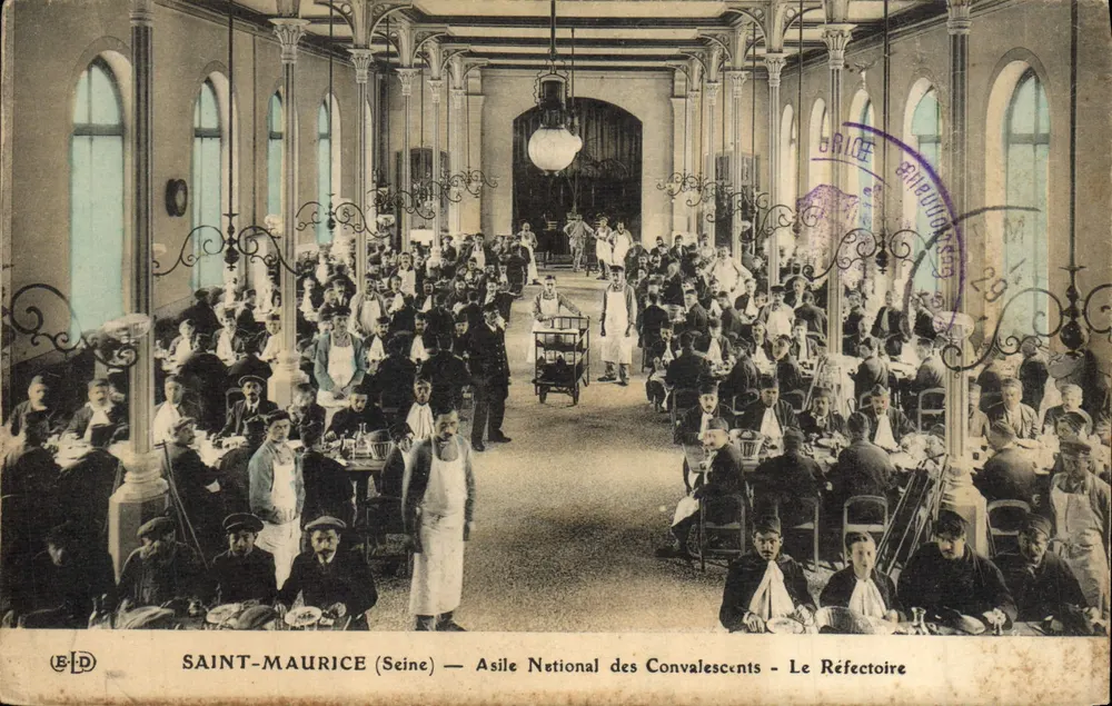 SAINT-MAURICE (Seine) — Nationales Sanatorium für Genesende — Das Refektorium - Vorderseite