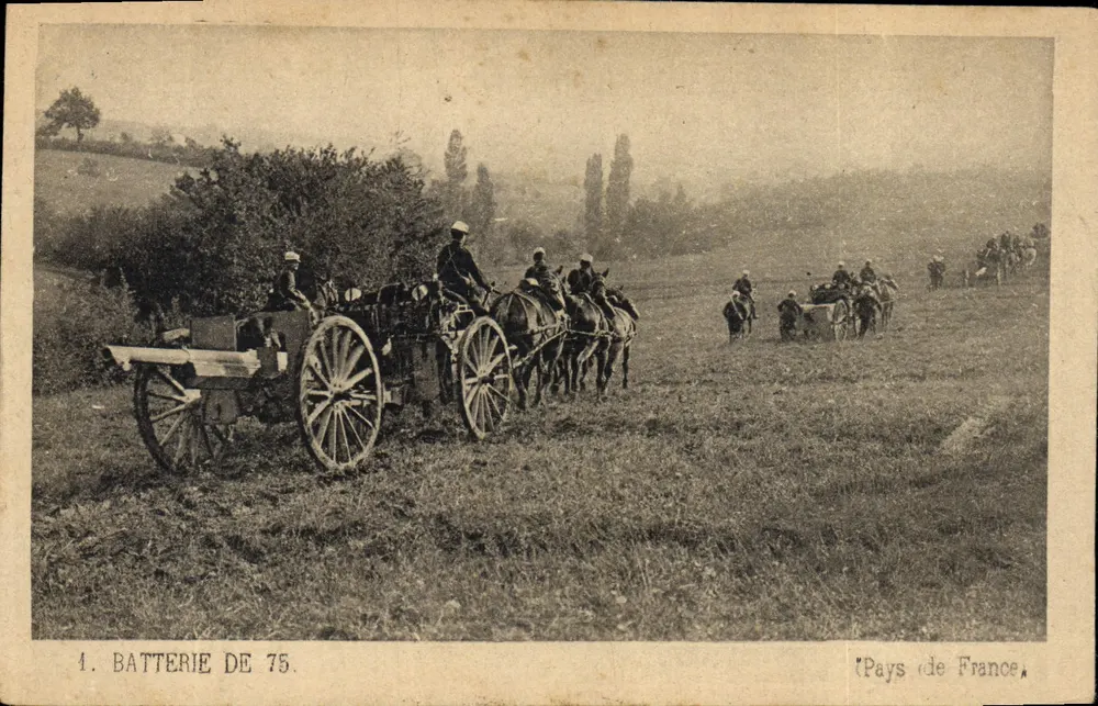 Bateria de 75 — Pays de France — editor desconhecido, n° 4 - Frente
