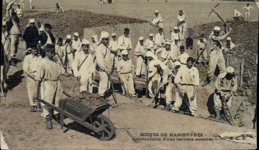 Scènes de manœuvres — Construction d'une batterie enterrée — E.L.D. - Vorderseite