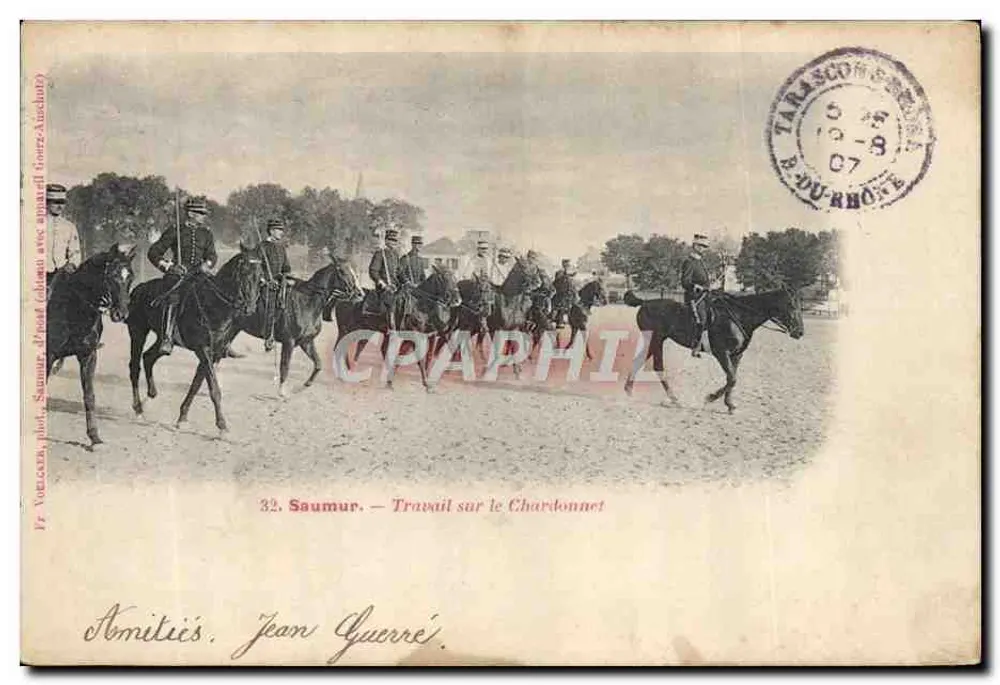 Saumur — Arbeit am Chardonnet — Fr. VORICOUR, Foto. Saumur - Vorderseite