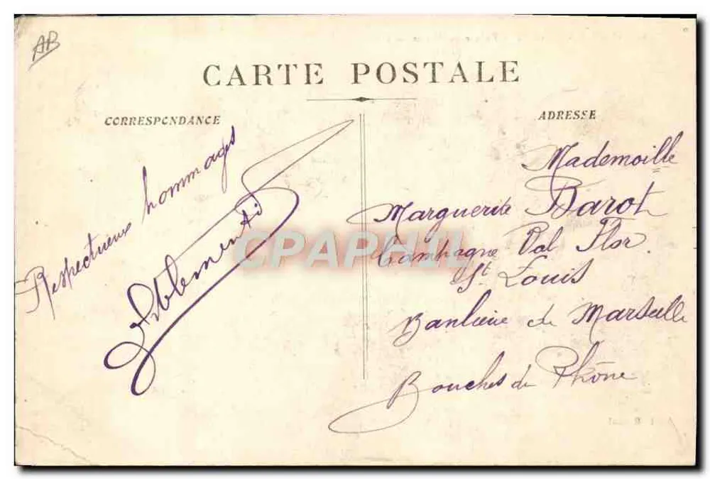 Camp de Carpiagne - Rückkehr von Manövern — Louis Higault - Rückseite