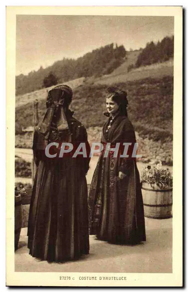 Duas mulheres em traje de Haute-Luce — editor BRAUN & Cie, Dornach - Frente