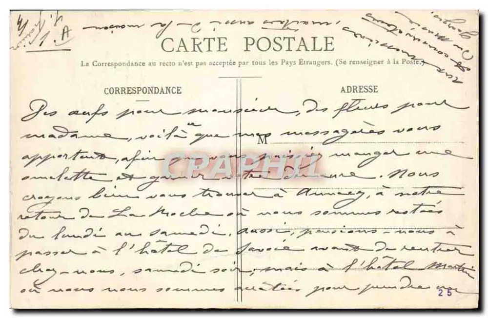 Costumes de Savoie - Environs de CHAMBERY — E. REYNAUD ÉDITEUR CHAMBERY, n°35 - Verso