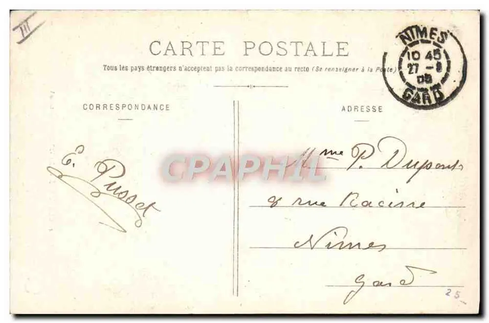 Trajes de Savóia (Tarentaise) — 1. — Editor C.R. (C.R. Paris) - Verso