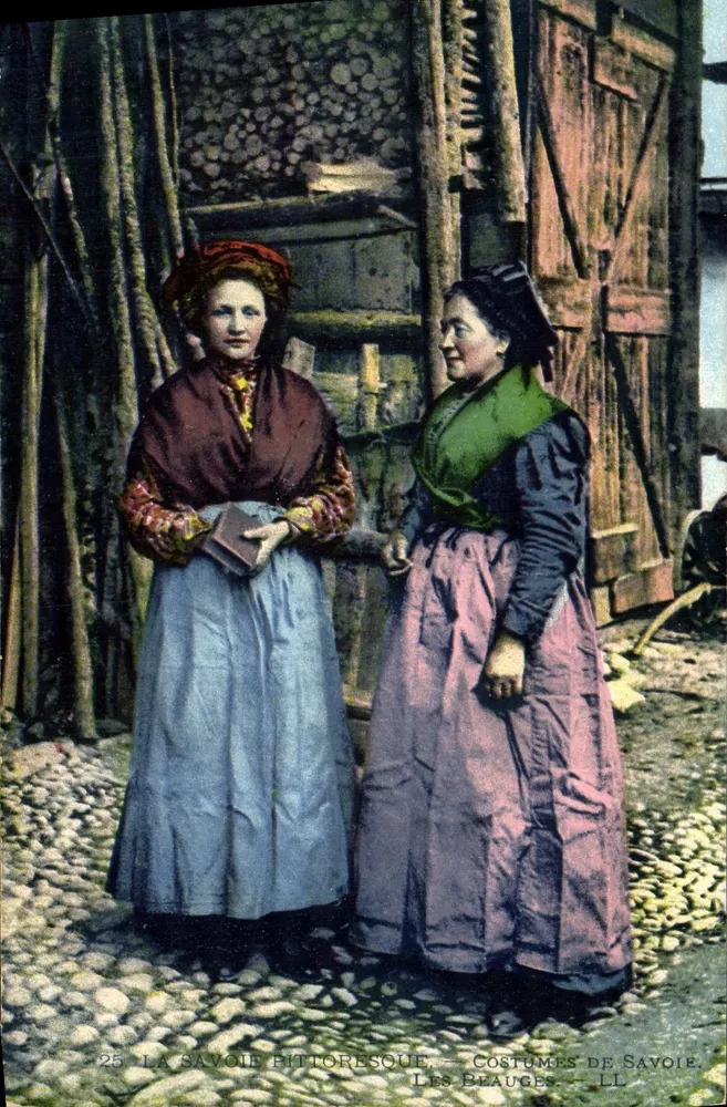 Les Beauges — Traditionelle Kostüme der Savoye — LL Paris - Vorderseite