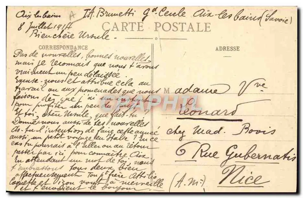 Dança Savoara — 2453 — Coleção L. Grimal, Chambéry - Verso