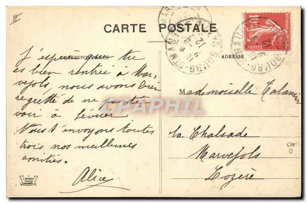 Trajes de Savóia (Tarentaise) — Fot. Perla, n°43 - Verso