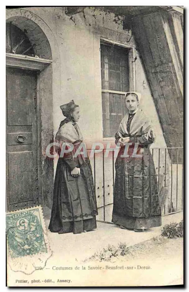 Trachten der Savoyen - Beaufort-sur-Doron — Pittlier, Fotograf-Verleger, Annecy - Vorderseite
