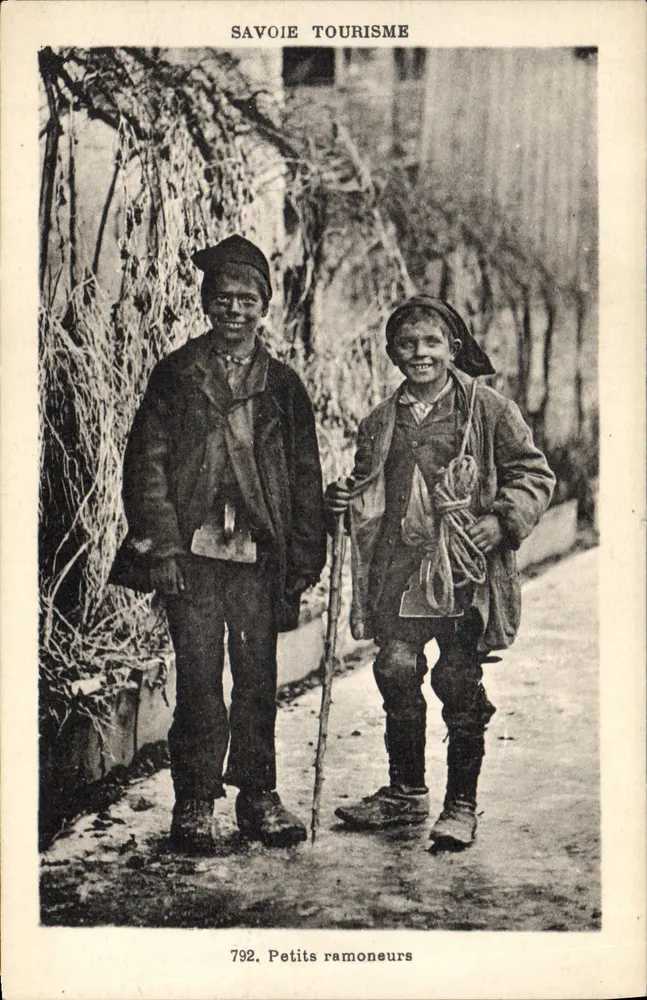 Savoie Turismo — Pequenos limpeadores de chaminés — L. Blanc, Montmélian, n°792 - Frente