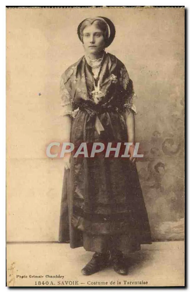 Savoie — Vestido de la Tarentaise — Foto Grimaï, Chambéry - Anverso
