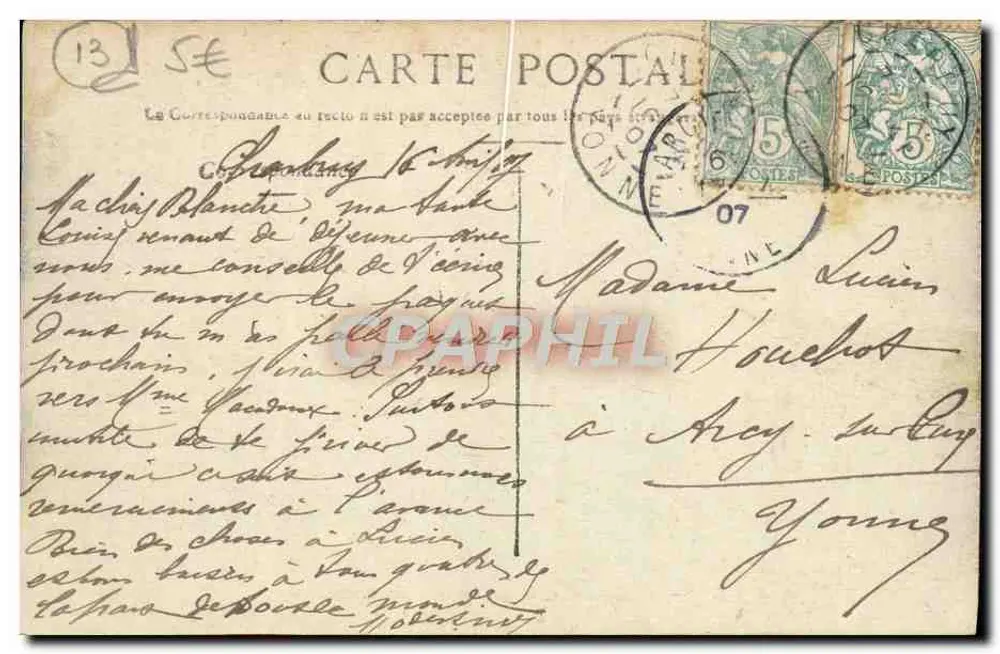 Marseille — Eingang zum Vieux-Port — ZRK Paris, n°13 - Rückseite