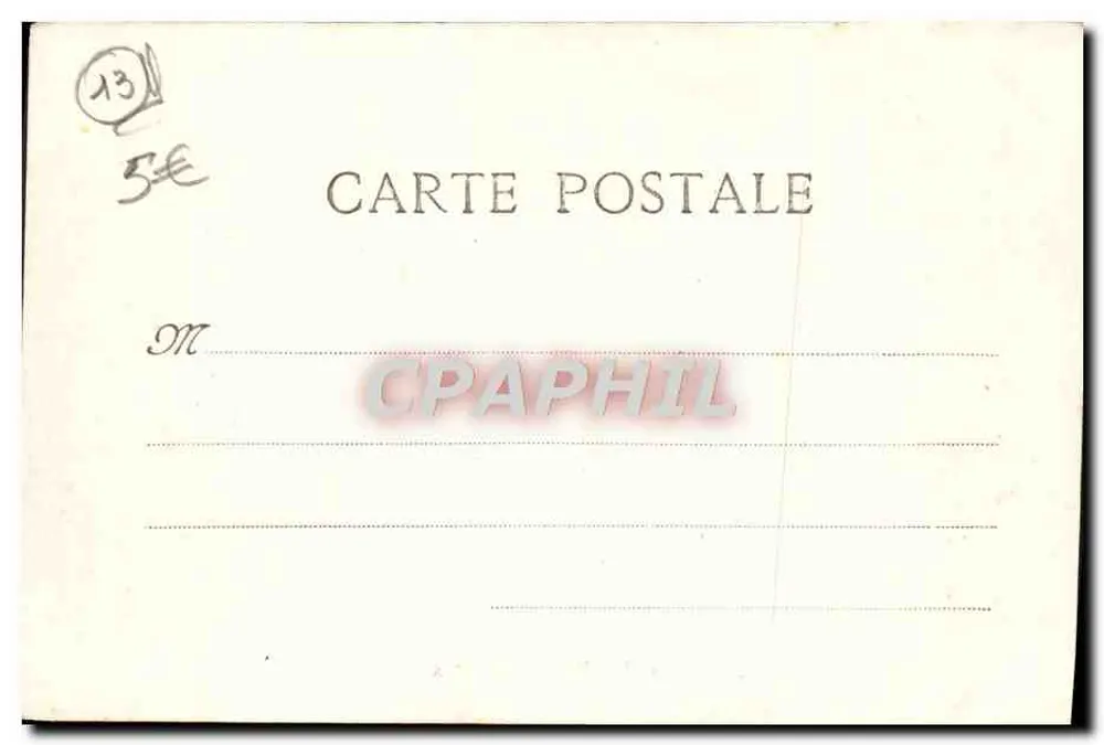 Marseille - A Porta de Aix — editor desconhecido, n° de série 2 - Verso