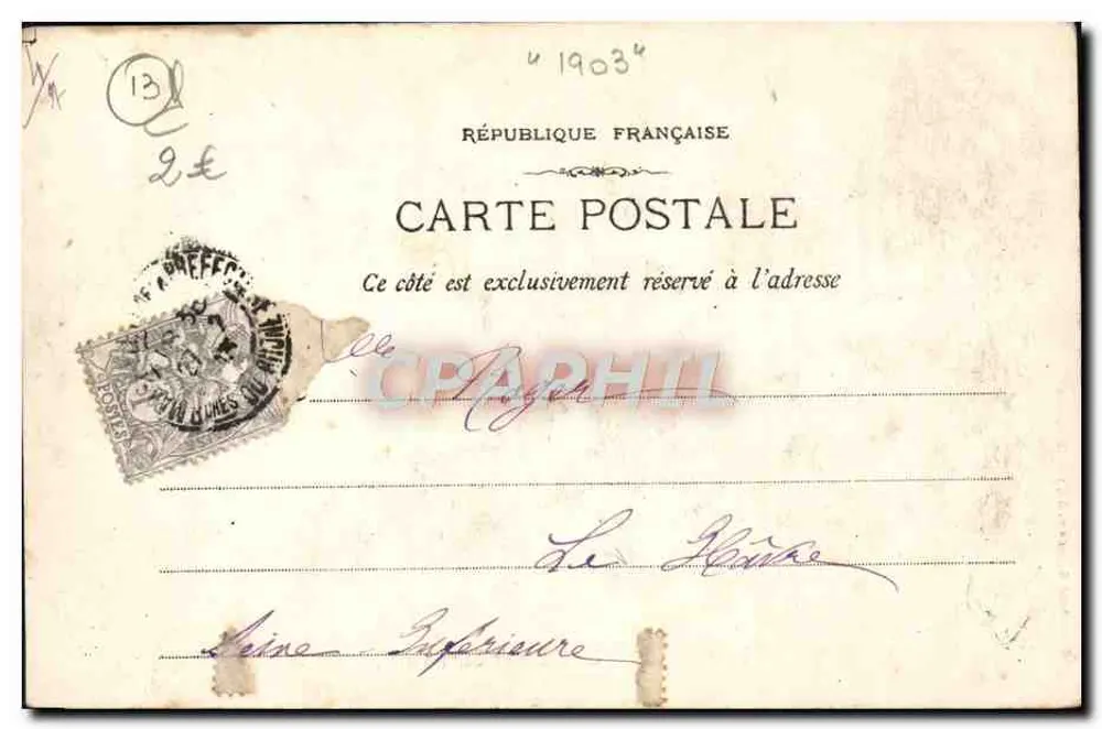 Marselha - A Abadia de São Victor — Fototipia E. Lecour, 44, rue Thibaudin - Verso