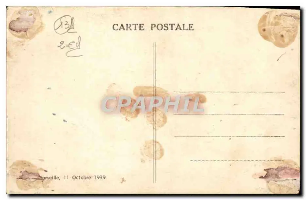 Marselha — O Forte Saint Jean — Editor: A. Baudry, n° 131 - Verso