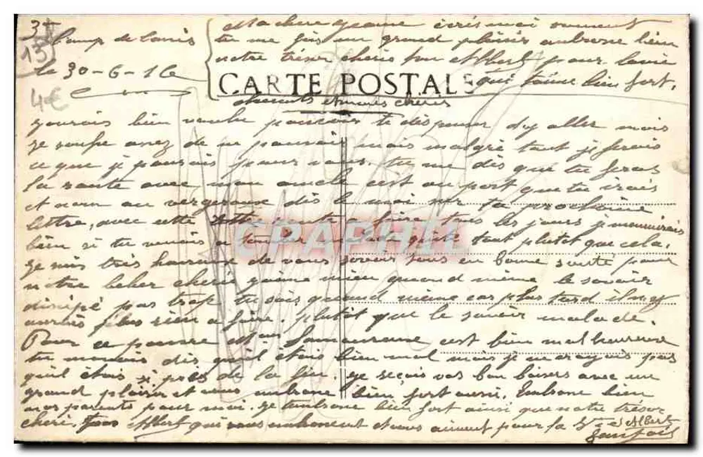 Marseille - Forte de São João — vista aérea — editor desconhecido, n° 104 - Verso