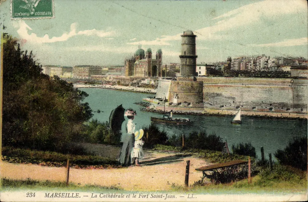MARSEILLE. — Die Kathedrale und das Fort Saint-Jean. — LL. — N° 234 - Vorderseite