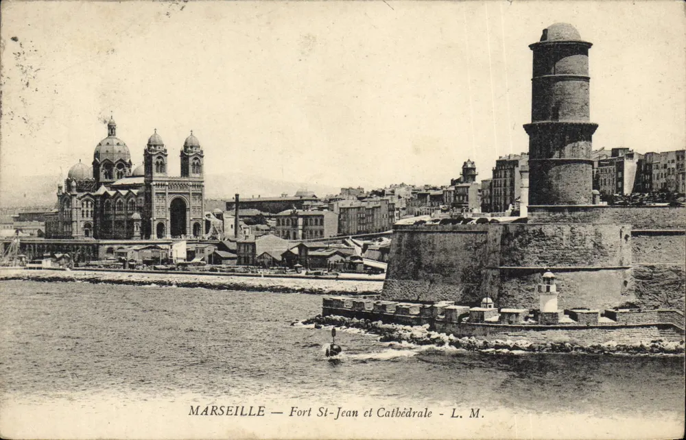 Marseille — Fort St-Jean und Kathedrale — L. M. - Vorderseite
