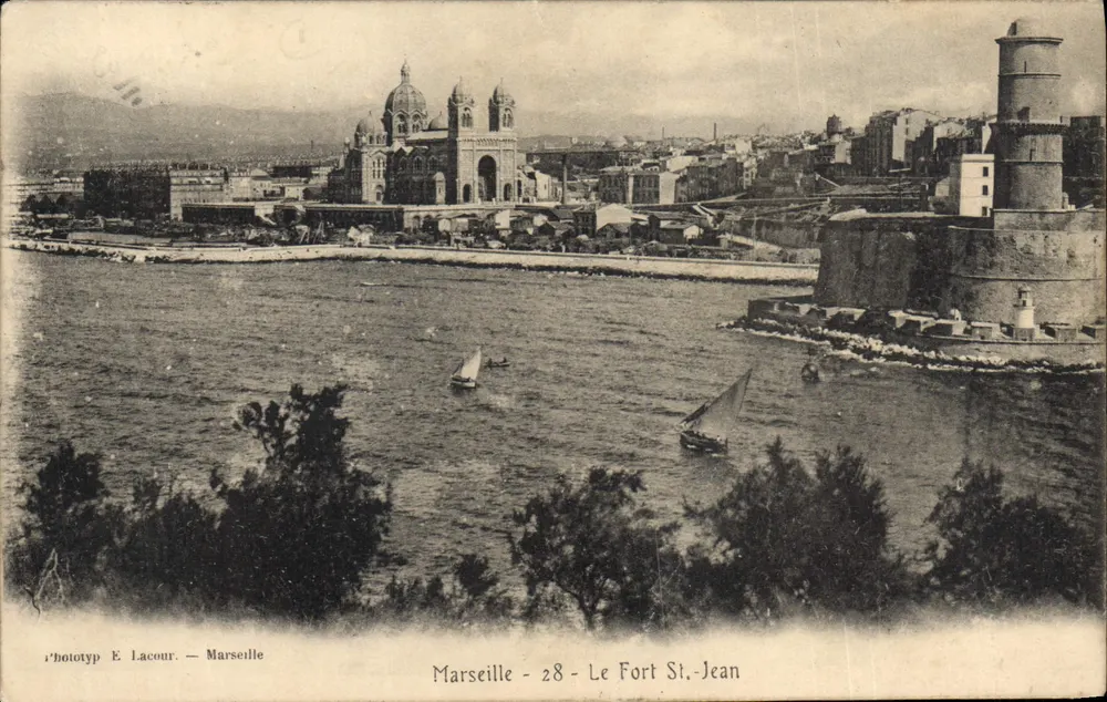 Marselha — O Forte Saint-Jean — fototyp E. Lacour — n°28 - Frente