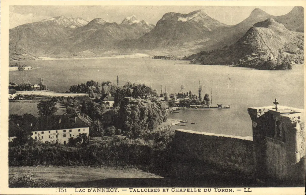 Lac d'Annecy — Talloires und Kapelle des Toron — LL - Vorderseite