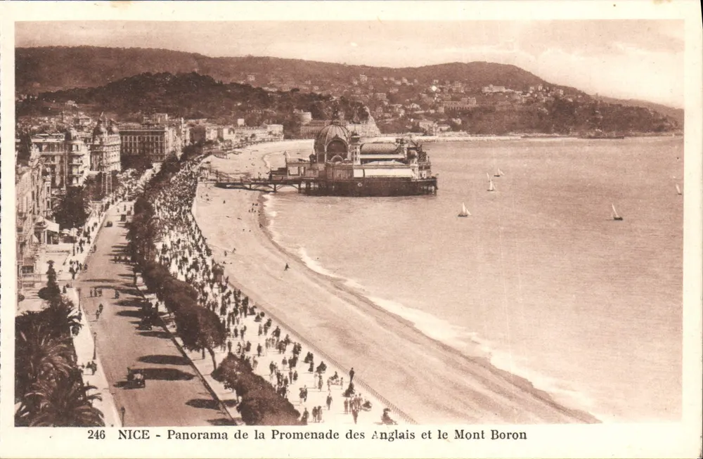 NICE - Panorama der Promenade des Anglais und des Mont Boron — n° 246 - Vorderseite