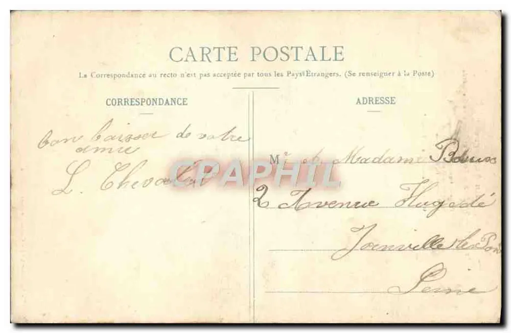 St-PAUL-de-SALERS - Felsen und Jungfrau von La Garde — Sammlung Gély, Verlag Aurillac - Rückseite
