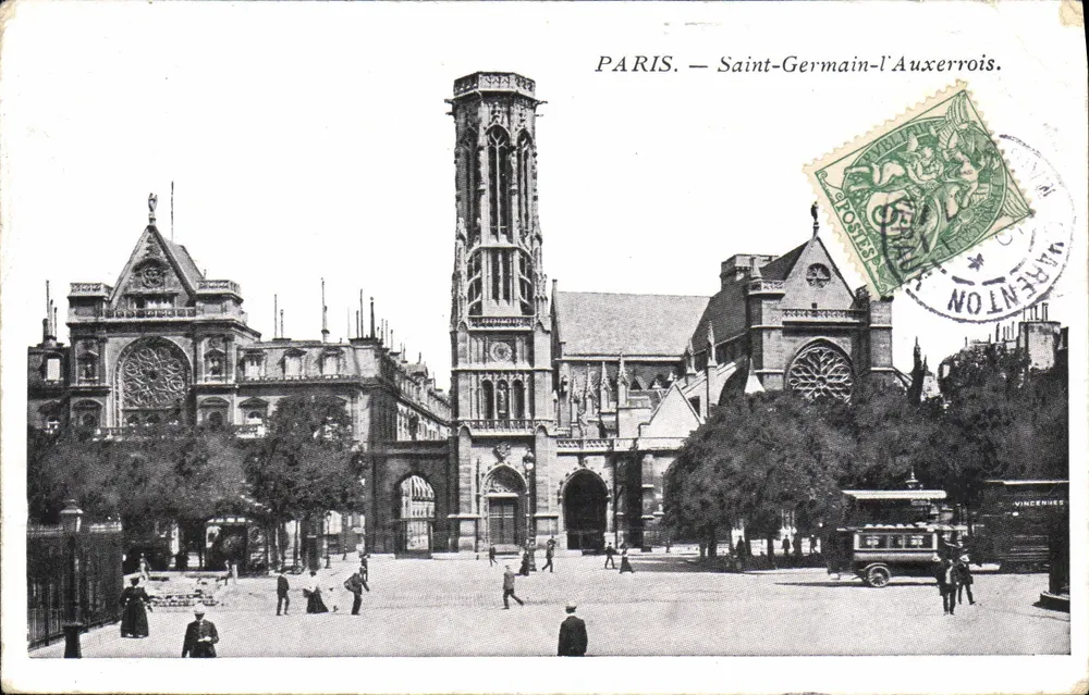 PARIS — Saint-Germain-l'Auxerrois — editor não visível, número de série ilegível - Frente