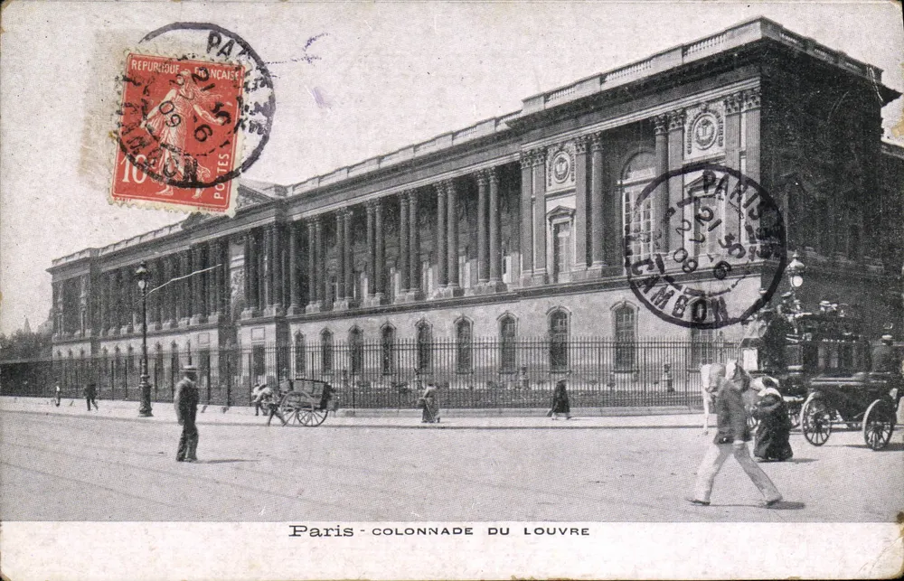Paris - Colunata do Louvre — editor desconhecido, número de série não visível - Frente