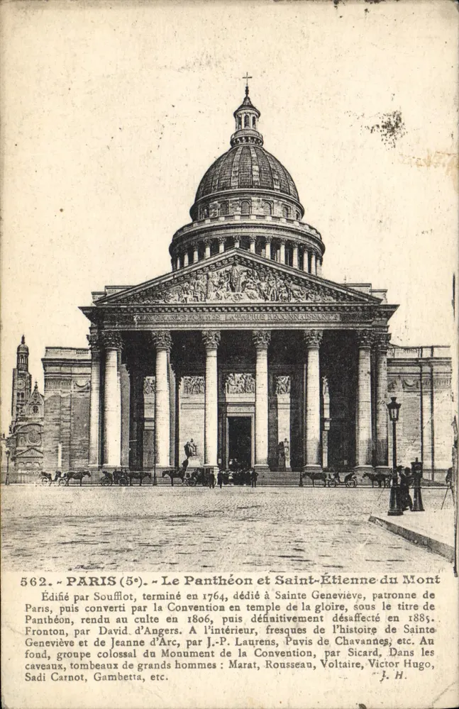 Het Panteon en Saint-Etienne-du-Mont — Parijs (5e) — Uitgegeven door Soufflot, n° 562 - Voorkant
