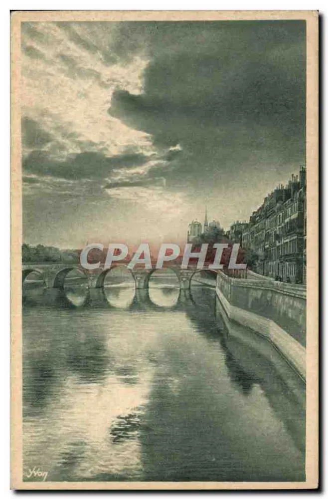 Die Seine am Pont de la Tournelle — Paris Artistique, Nr. 11 — J. Vong - Vorderseite