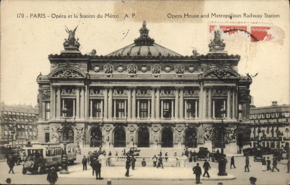 Paris - Ópera e Estação do Metrô — A.P. — n°170 - Frente