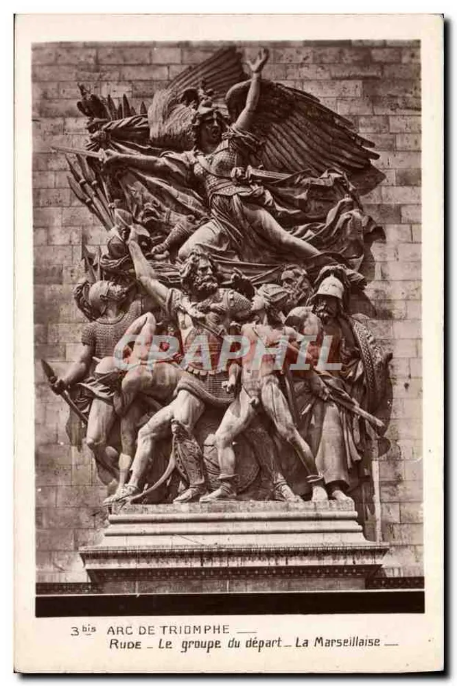 Arc de Triomphe — Das Abgangs-Ensemble — La Marseillaise — Rude — Edition des Grand Palais - Vorderseite