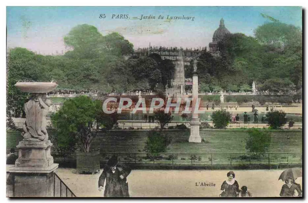 Paris — Jardim do Luxembourg — Imp. Fot. 'L'Abeille', Asnières - Frente